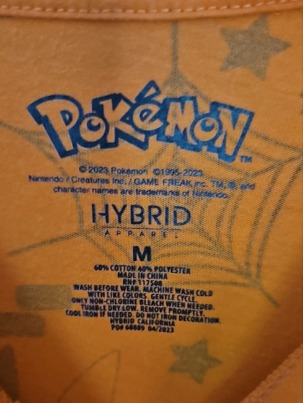 Pokemon Orange Pikachu Halloween Tee with Pumpkin Graphic